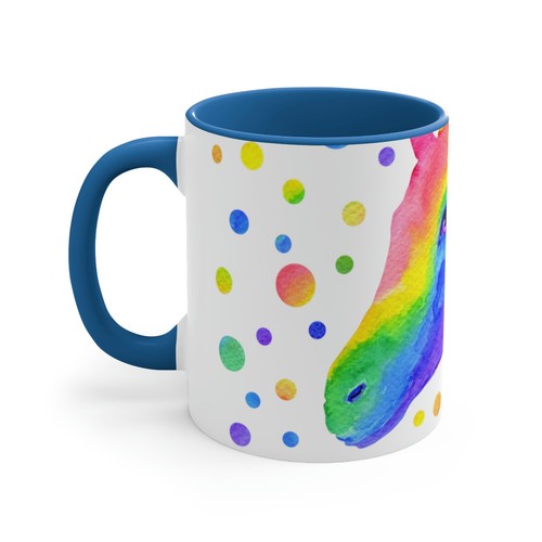 EINHORN IN REGENBOGEN AQUARORON MIT POLKA POTS 11 OZ Kaffeetasse - Bild 15 von 21
