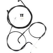 LA Choppers Midnight Standard Cable Kit for 15"-17" Bars (LA-8230KT-16M)