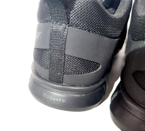 Reebok Steel Toe Work Shoes Mens 6 Womens 8 Sublite ASTM F2413-18 Black Microweb - Picture 9 of 12