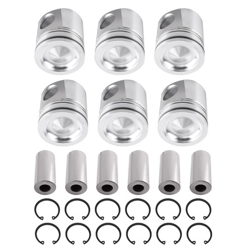 Pistons & Rings Kit For Dodge Ram 5.9L Cummins 24V 04-06 3966678 4089669 - Picture 5 of 13