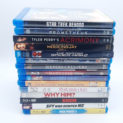 Lot Of 15 Blu Ray Movies - Comedy Sci-Fi Drama Adventure- Used & New
