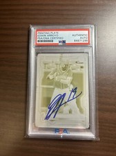 Edwin Arroyo 2021 Bowman AUTO PSA/DNA AUTHENTIC 1/1 PRINTING PLATE MARINERS #74