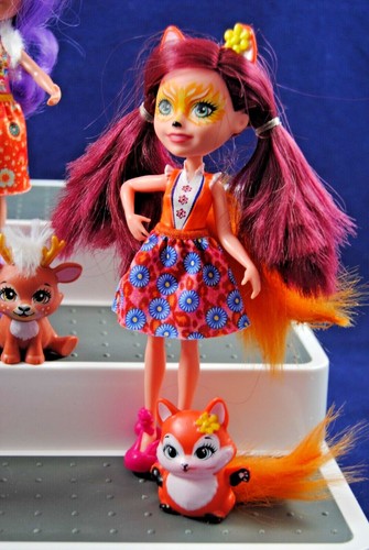 ENCHANTIMALS DANESSA DEER FELICITY FOX PATTER PEACOCK Playground Mix Lot DOLLS - Picture 25 of 46