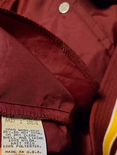 VTG 80s ARIZONA STATE SUN DEVILS CHALK LINE JACKET BUTTON SNAP LARGE FOOTBALL US - Picture 8 of 8