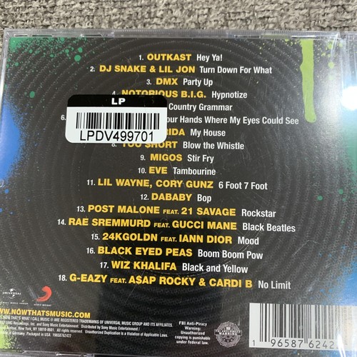 NOW That's What I Call Music, Hip Hop Party by Various (CD, 2023) - Foto 2 di 3