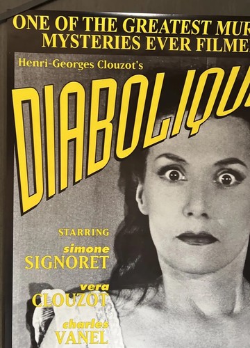 DIABOLIQUE Original US Movie Film Poster, 1995 RESTORED RERELEASE 22x34, CLOUZOT - Picture 2 of 5