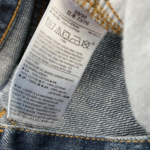 Jeans Gap Slim Coupe Etroite para hombre 29x30 lavado oscuro - Imagen 6 de 6