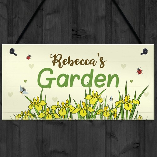 Garden Sign Personalised Gift For Garden Lover Summer House Shed Sign Gift - Picture 4 of 9