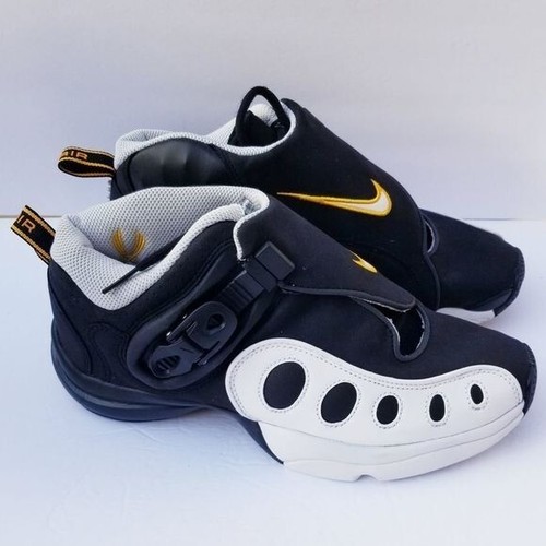 Nike Zoom GP Retro Gary Payton Basketball Shoes AR4342-002 Size 8.5 Black Gold - Picture 3 of 6