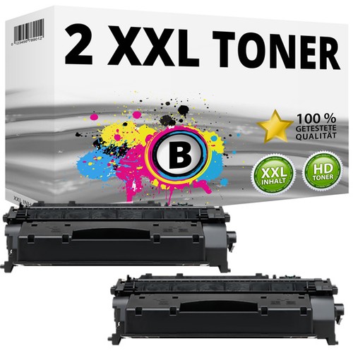 2x XXL TONER PATRONEN für HP LaserJet 400 M401N M401D M401DN M401DNE 80X CF280X - Afbeelding 1 van 5