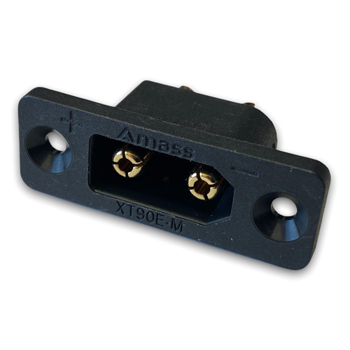 ✅ 4x Goldstecker XT90E-M Einbaustecker mit Gummikappe + Schrauben Lipo Akku XT90 - Bild 7 von 12