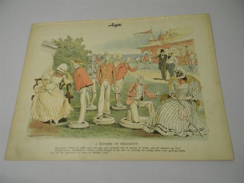 Sept. 2, 1893 Judge Magazine - 1890's Political Satire - Great Graphics - 8G - Foto 9 di 10