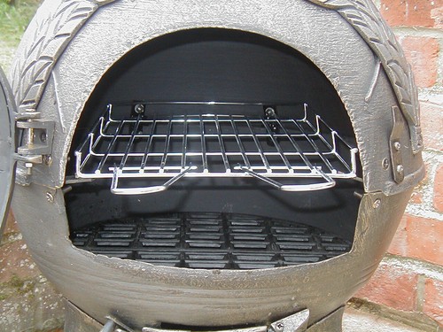 Castmaster Azteken Gusseisen Grill Chiminea Chimenea 115 cm hoch - Bild 4 von 4