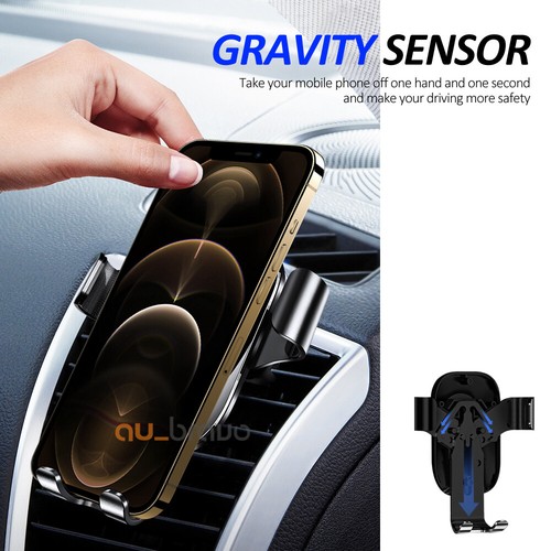 360° Universal Mount Cradle Air Vent Gravity Car Phone Holder For Mobile Phone - Picture 4 of 11