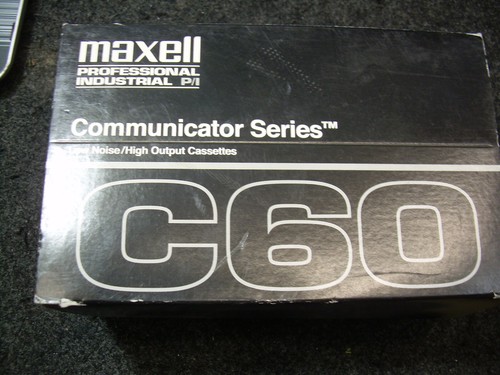 Maxell C60 Communicator Serie Kassettenbänder 10er Box (jeweils neu, versiegelt) - Bild 2 von 4