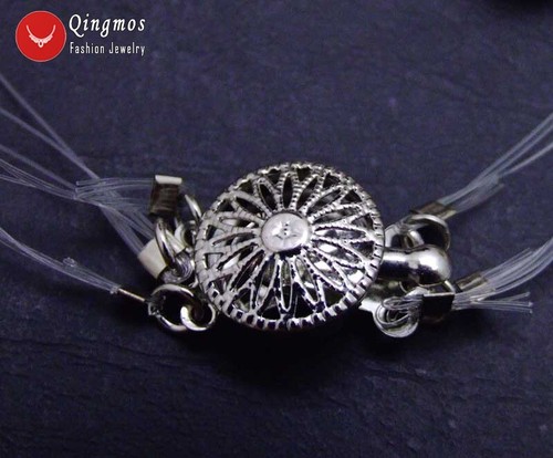 Starriness 4-9mm White BAROQUE Natural Pearl Bracelet for Women 9 strands 7.5" - Picture 4 of 9