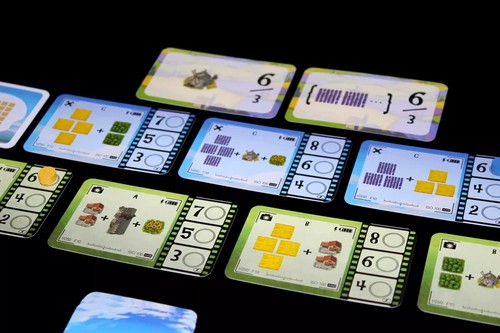 obo Walking in Provence Brettspiel - Zeichnung & Plättchen blumige Szenen zum Partitur - Bild 6 von 7