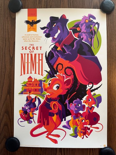 Tom Whalen - The Secret of Nimh Limited Edition Movie Poster Art Print BNG Mondo - Picture 1 of 8