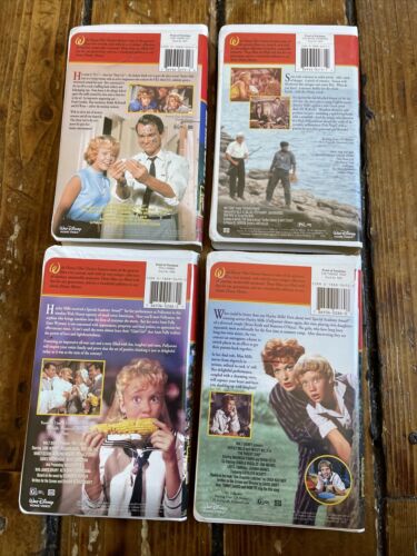 4 VHS lot Walt Disney Hayley Mills Collection Pollyanna Parent Trap Darn Cat - Picture 2 of 2