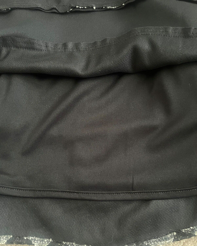 Betsy & Adam Metallic Chevron Formal Dress Size 10 Low Waist Fit and Flare USA - Picture 6 of 9