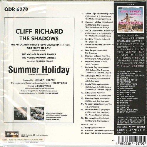 CLIFF RICHARD Summer Holiday [Paper Sleeve CD] - Imagen 3 de 3