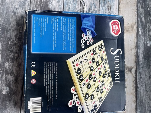 Sudoku Game 29cm Wooden Board Chad Valley Mental Trivia Puzzle Numbers Maths Sum - Picture 13 of 16