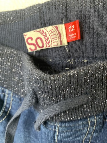 So Youth Girl 12 Skinny Blue Jeans Adj. Waist Pull Up Style - Picture 2 of 9