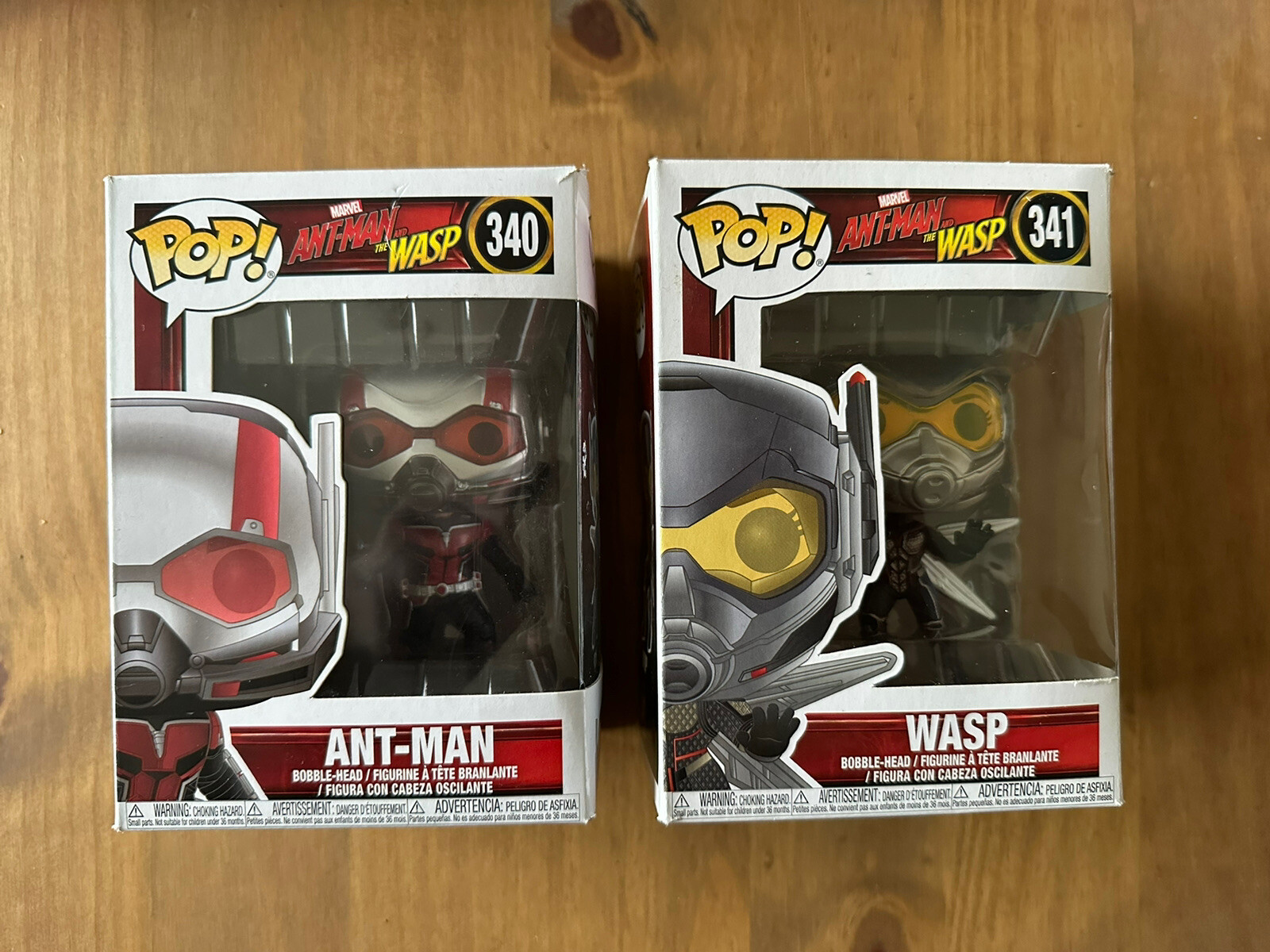 Funko Pop - Marvel - Ant-Man 340 - Avispa 341 - Cajas Dañadas