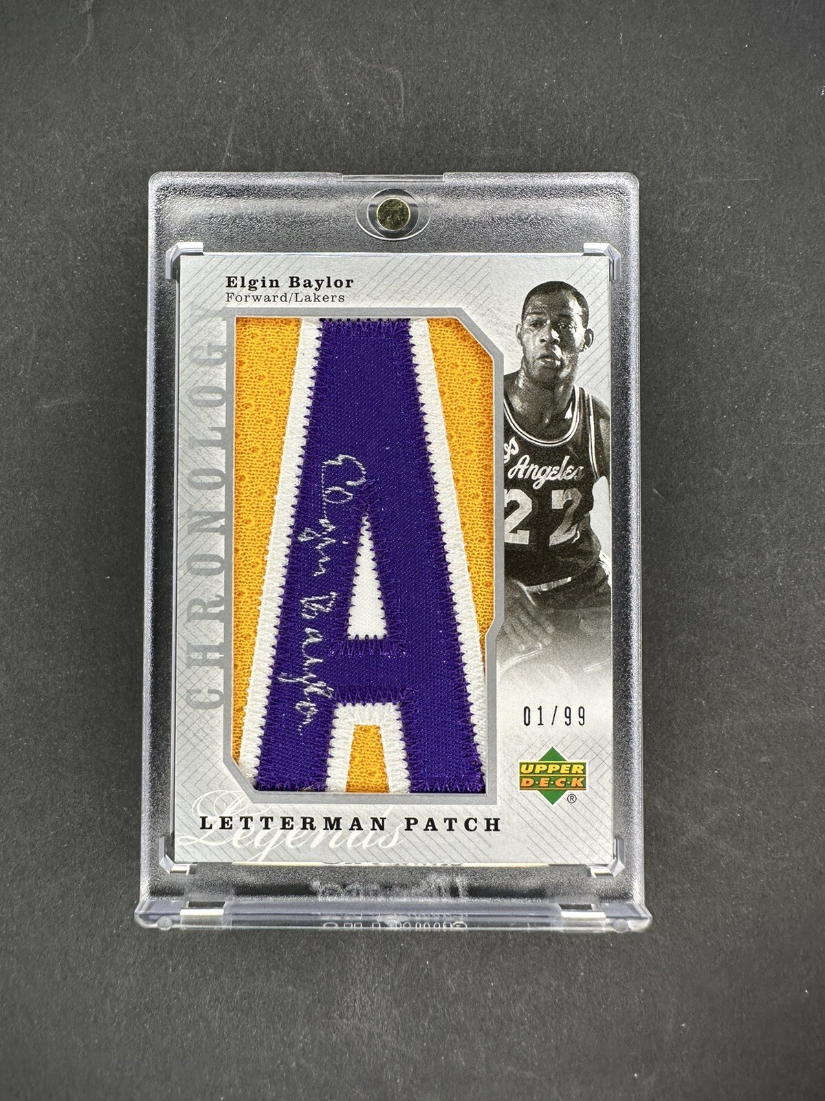 Upper Deck Letterman LAKERS set Kareem Baylor Mikkelsen West Worthy Magic Auto - Picture 4 of 13