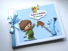 Personalised Baby TV Charlie birthday guest book, album, gift, keepsake