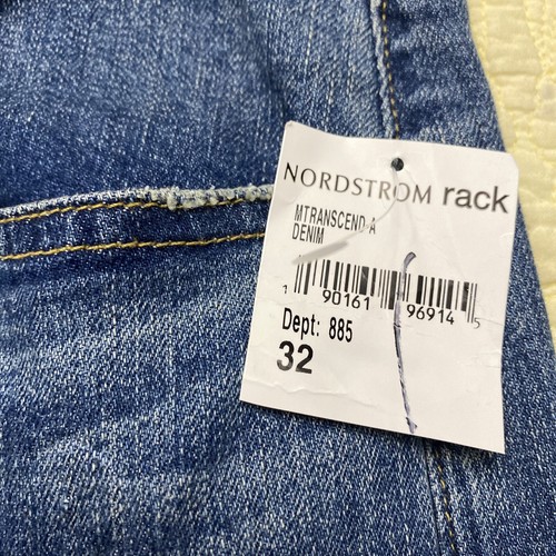 Jeans uomo Paige effetto invecchiato misto cotone misto cotone slim gamba dritta tg 32x34 nuovo senza etichette - Foto 2 di 10
