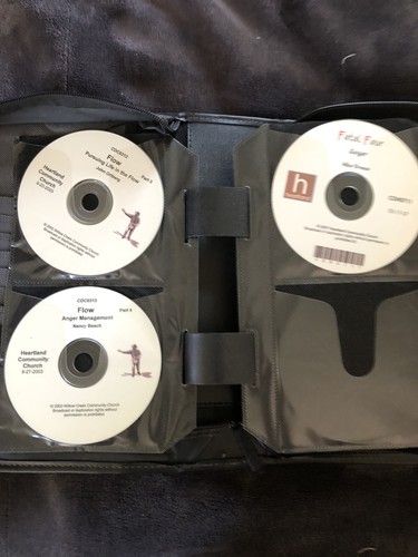 CD Leather Bound Case Heartland Community Church & Word Becomes Flesh 51 CDs - Picture 3 of 13
