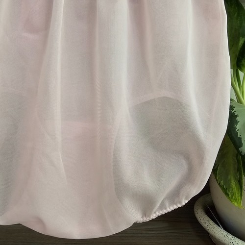 Braguita vintage de nailon transparente rosa maricón floral abuela talla Cadera 7/L 37-40" - Imagen 15 de 17