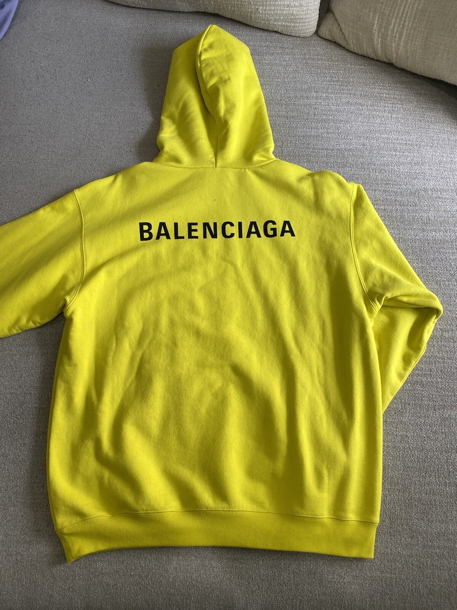 Balenciaga Logo Print Cotton Hoodie | eBay Balenciaga Logo Print Cotton Hoodie | eBay