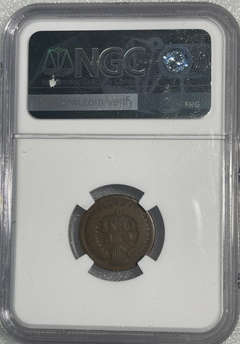 1877 Indian Head Penny ***Very Rare Date*** NGC AG 3 BN - Picture 3 of 4