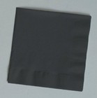 Black Luncheon Napkins (50) - Party Supplies