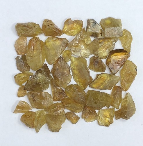 59 Carat Faceted Rough Quality Natural Sphene Lot From Pakistan Gemstone - Picture 18 of 24