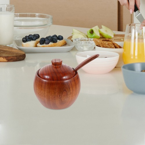 Seasoning Jar Spoon Salt Pepper Cellar Bowl with Spoon Condiment Container New - Picture 11 of 12