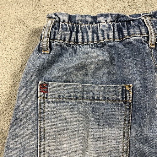 BDG Urban Outfitters Pull-On Mom Shorts Medium Blue Denim Elastic Waist Hi Rise - Picture 7 of 11