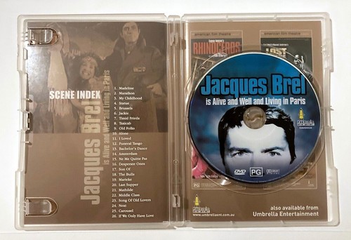Jacques Brel Is Alive and Well and Living in Paris 1975 French Musical RARE DVD - Picture 3 of 3