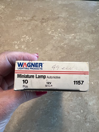 7 PACK WAGNER LIGHTING 1157 MINIATURE LAMP AUTOMOTIVE BULBS 12V  32 C.P. - Picture 3 of 5