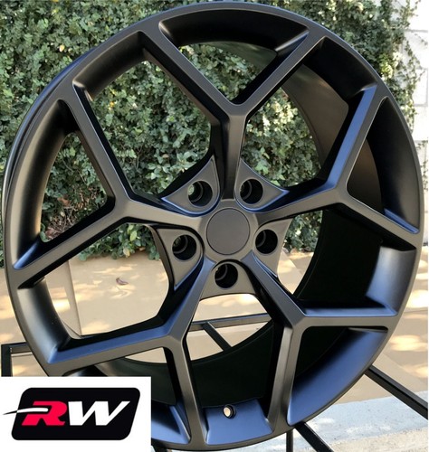 (2)20 x10" (2) 20 x11" inch Chevy Camaro Z28 OEM Replica Wheels Satin Black Rims - Picture 6 of 9