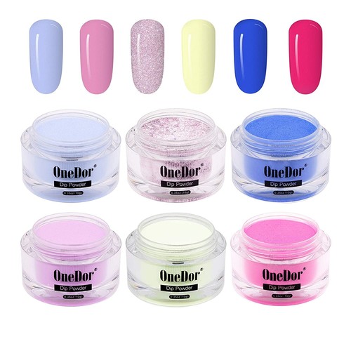 OneDor Nail Dip Powder Acrylic Color Pigment Pro Collection System (6PC,12PC) - Picture 13 of 22