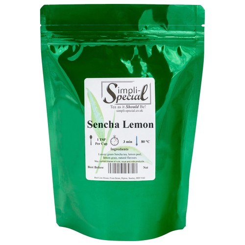 Lemon Sencha Refreshing Citrus Green Loose Leaf Tea in a Choice of Quantities - Picture 9 of 12