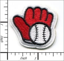 50 Pcs Embroidered Iron on patches Baseball Sport Hand/Ball AP030gC