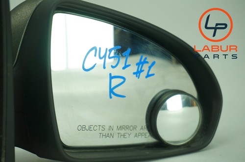 C451 08-15 Smart Fortwo Front Right Door Rear Side View Mirror Black C1793 - Picture 5 of 9