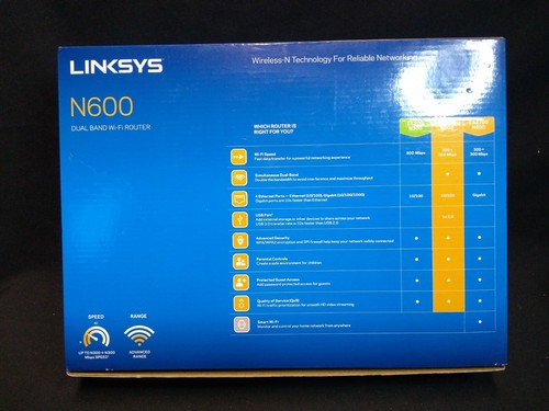 Linksys N600 Dual-Band Wi-fi Router 4-Port Parental E2500 - Picture 6 of 6