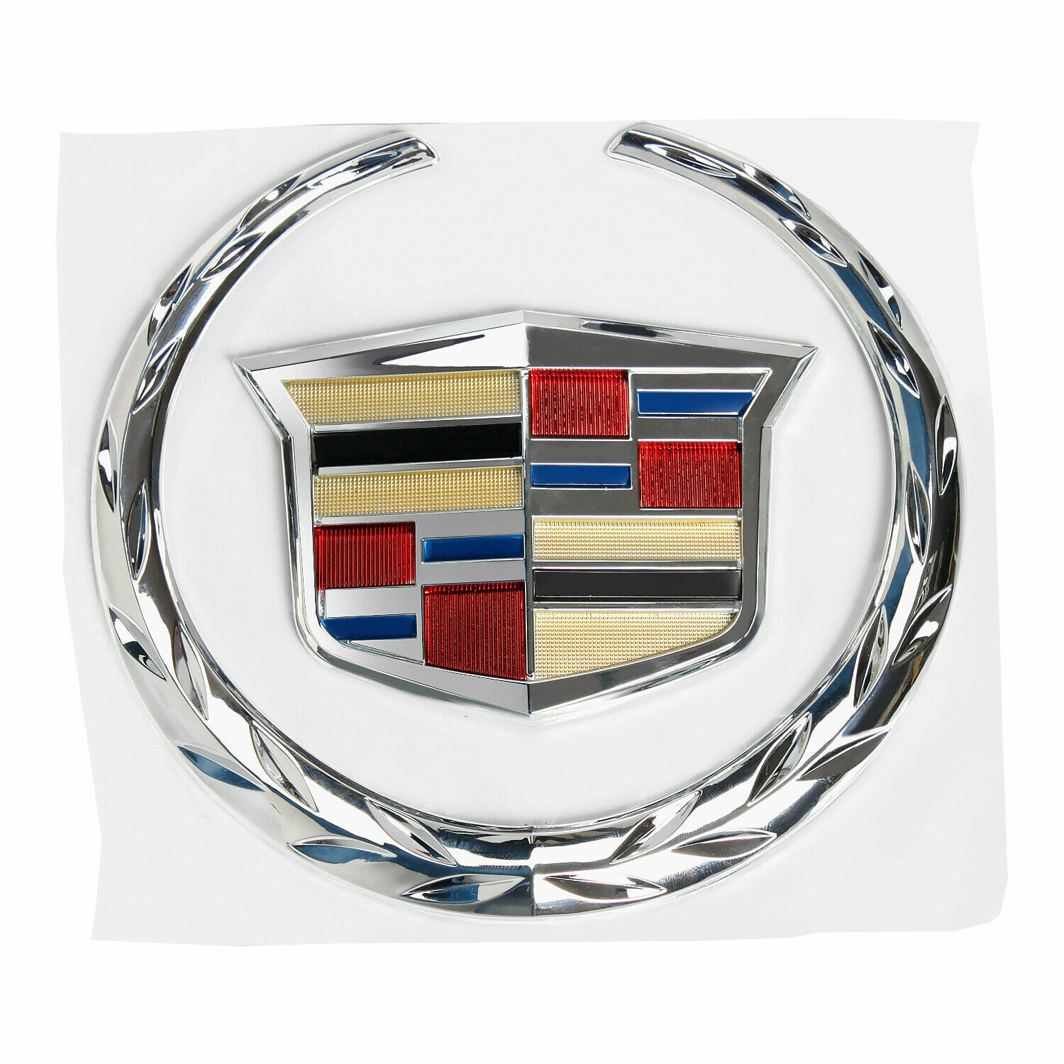 NEW For Cadillac Front Grille 6" Emblem Hood Badge silver Symbol Ornament 1PCS