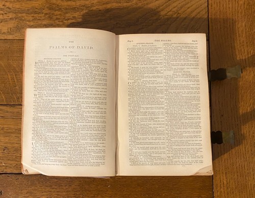 1852 Antique Bible The Gift of Philip Late Lord Wharton By Yorkshire Trustees - Picture 19 of 24