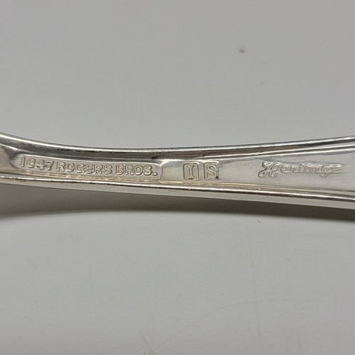 Juego de 102 piezas de cubiertos antiguos de 1847 Rogers Bros juego de patrimonio mejor plateado - Imagen 12 de 15